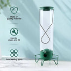 Comedouro para pássaros à prova de esquilos com poleiro rotativo - Fioriscas