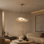 Lampada a Sospensione Luna Ripple con Bagliore Morbido e Caldo in Elegante Forma Ondulata