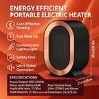 Energy Efficient Portable Ceramic Space Heater Home Office