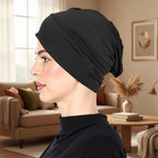 Elegante Damen Mütze aus Hochwertiger Milchseide - Stretch-Turban für Komfort und Stil 3