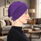 Elegante Damen Mütze aus Hochwertiger Milchseide - Stretch-Turban für Komfort und Stil 10