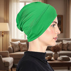 Elegante Damen Mütze aus Hochwertiger Milchseide - Stretch-Turban für Komfort und Stil 2