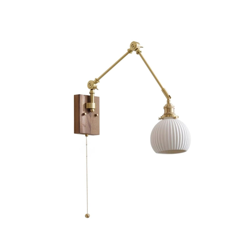 Lampada da parete vintage Brione con braccio oscillante regolabile | Fioriscas