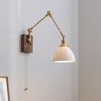 Lampada da parete vintage Brione con braccio oscillante regolabile | Fioriscas