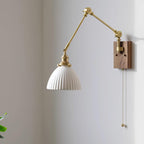 Lampada da parete vintage Brione con braccio oscillante regolabile | Fioriscas