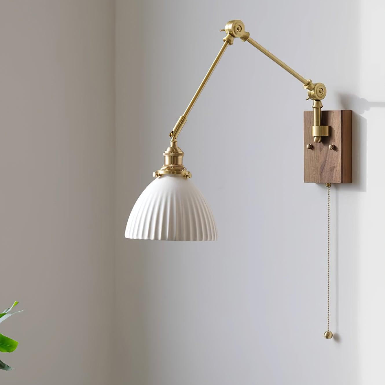 Lampada da parete vintage Brione con braccio oscillante regolabile | Fioriscas