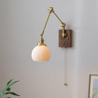 Lampada da parete vintage Brione con braccio oscillante regolabile | Fioriscas