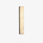 Wandleuchte mit Alabaster-Schirm, vertikale Messing-Wandleuchte Lyra