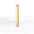 Wandleuchte mit Alabaster-Schirm, vertikale Messing-Wandleuchte Lyra