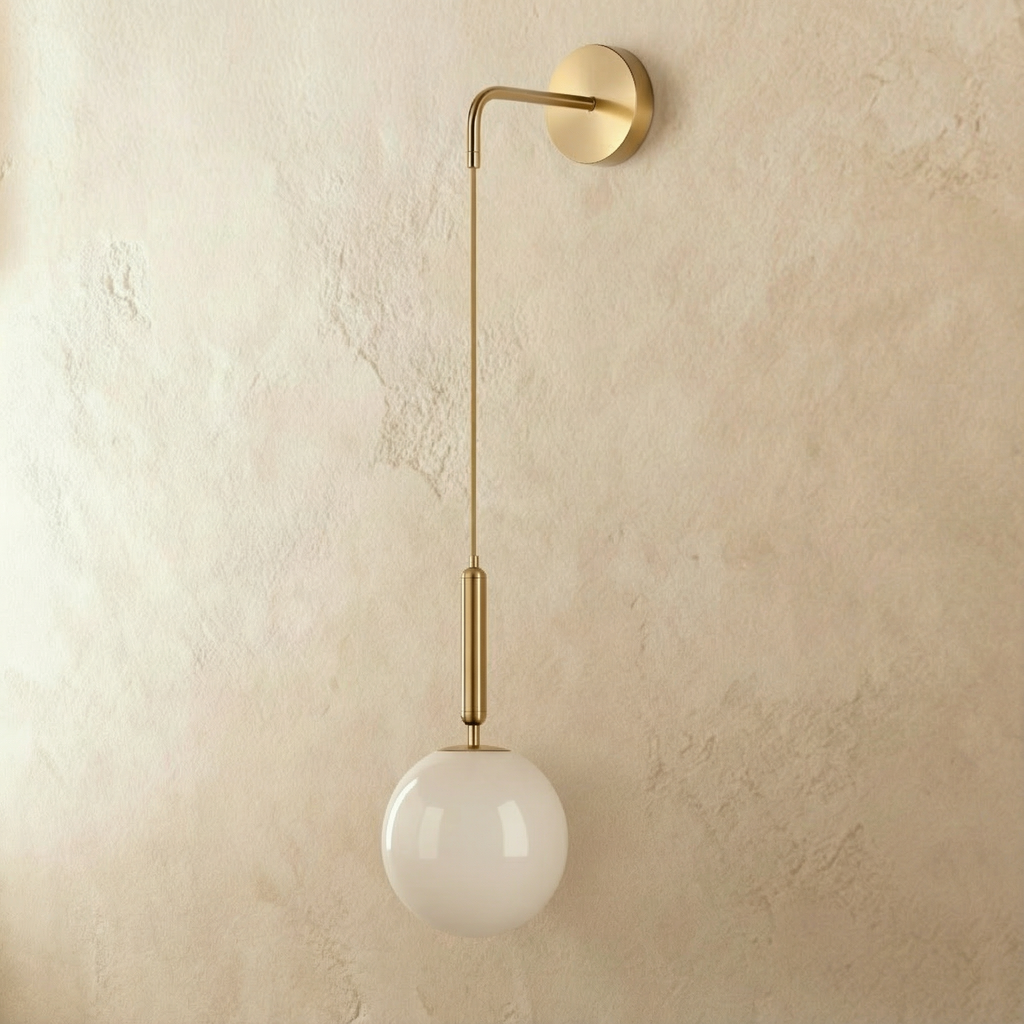 Wisząca lampa ścienna HaloWeave z regulowanym kablem do ambientowego światła