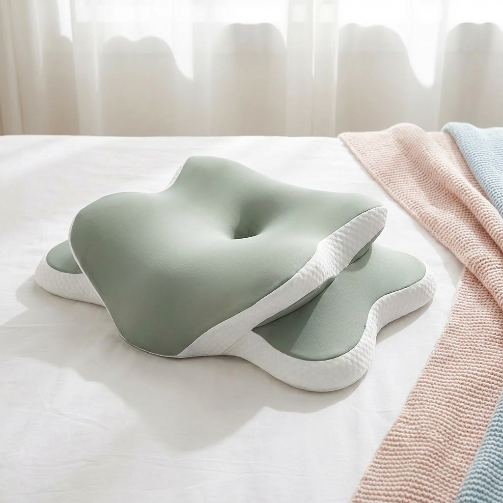 Ergonomic Memory Foam Pillow For Neck Pain Relief Support