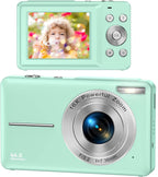Videocamera ricaricabile per vlog con zoom 16x, foto da 44 MP e video 1080P