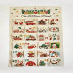DIY adventi naptár textilből, 24 zsebbel karácsonyra - Fioriscas