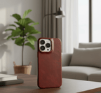 Premium Genuine Leather MagSafe iPhone Case with Oil-Wax Coating - Fioriscas
