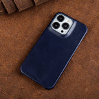 Premium Genuine Leather MagSafe iPhone Case with Oil-Wax Coating - Fioriscas