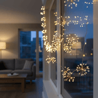 Decorative copper string lights with adjustable arms & soft warm light - Fioriscas