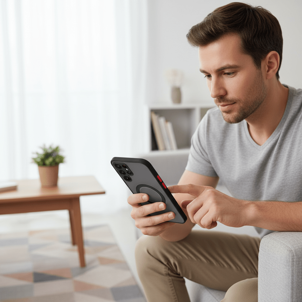 Kestävä magneettinen suojakotelo Samsung-älypuhelimille - Fioriscas