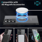 Kestävä magneettinen suojakotelo Samsung-älypuhelimille - Fioriscas
