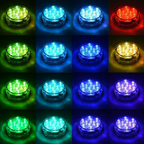 Vodotěsné ponorné LED světlo do bazénu s dálkovým ovládáním, RGB