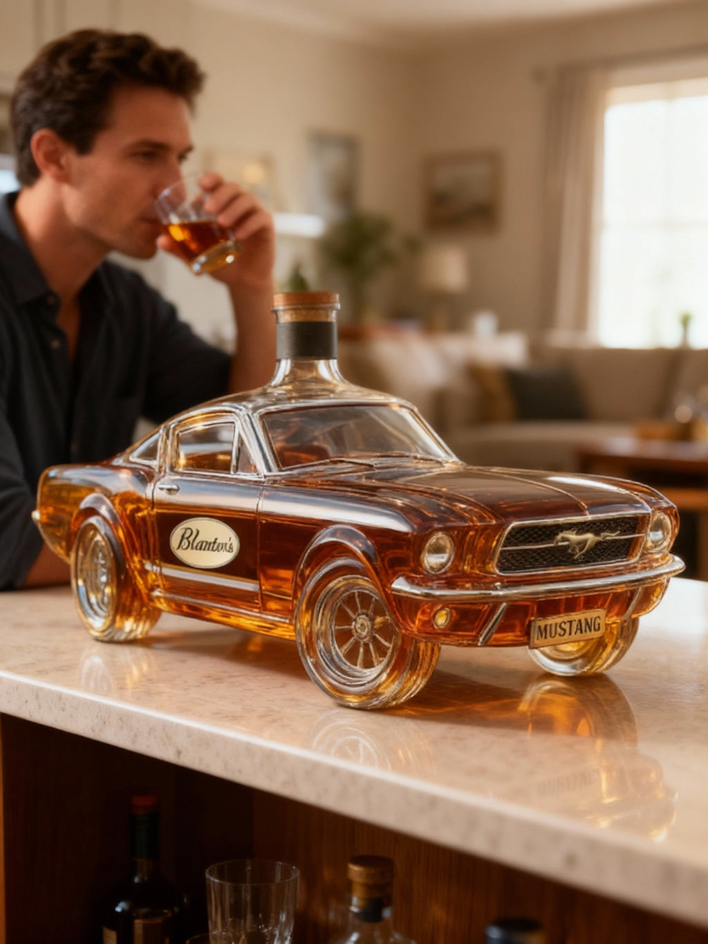 Mustang Car Shaped Whiskey Decanter