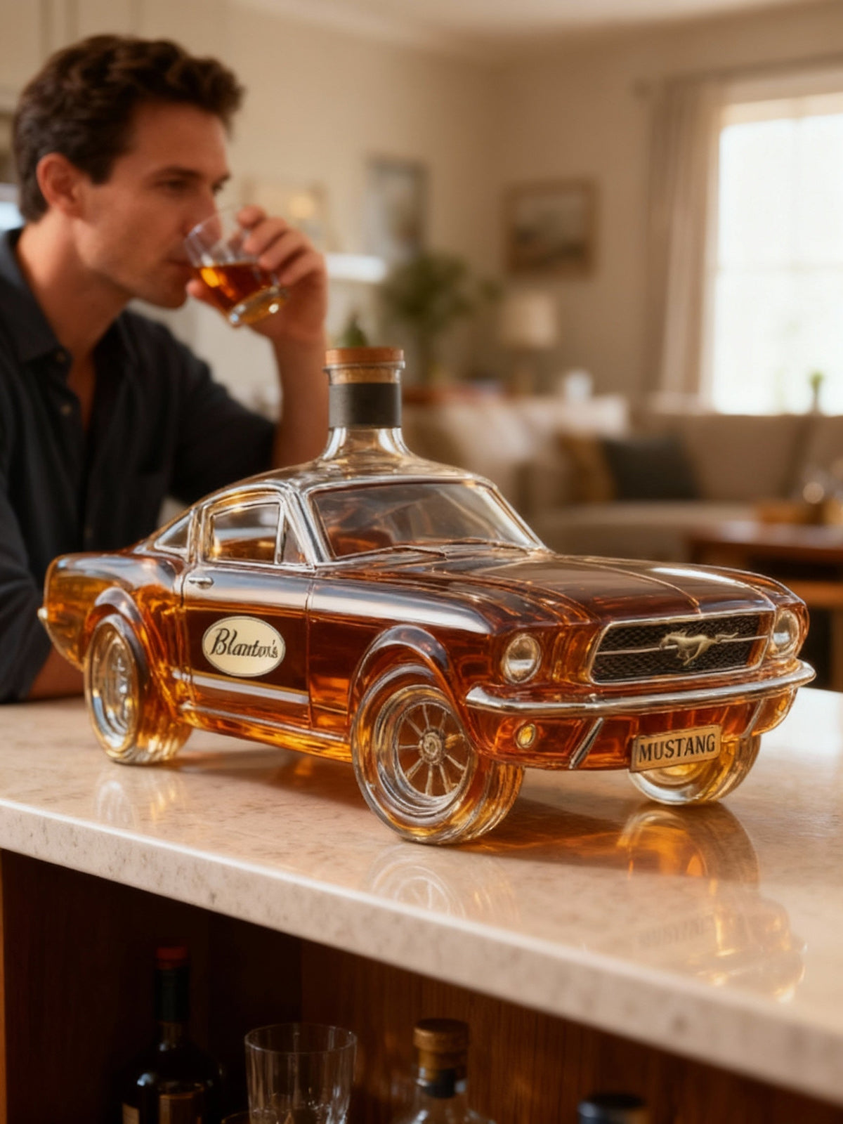 Mustang Car Shaped Whiskey Decanter