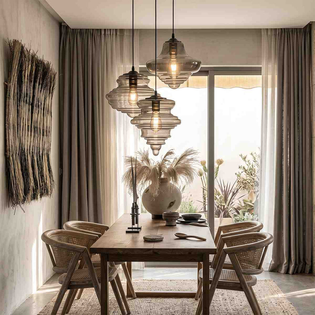 Závěsné svítidlo Aurelia Glass s propracovaným ručně vyráběným siluetovým designem  