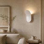 AeroLume Sculpted Wall Lamp In Black Or White Finish