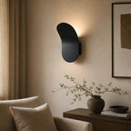 AeroLume Sculpted Wall Lamp In Black Or White Finish