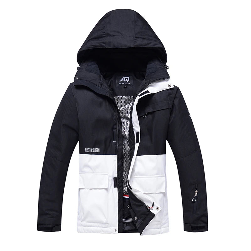 FrostPeak-Skioverall mit Kapuze, wasserdichter einteiliger Schneeanzug für den Wintersport