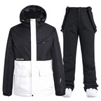 FrostPeak-Skioverall mit Kapuze, wasserdichter einteiliger Schneeanzug für den Wintersport
