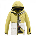 FrostPeak-Skioverall mit Kapuze, wasserdichter einteiliger Schneeanzug für den Wintersport