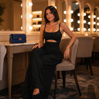 Elegante tuta senza maniche da donna con allacciatura sulla schiena per occasioni formali | Fioriscas