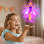 Giocattolo volante a forma di fata controllato tramite gesti con luce LED multicolore per bambini | Fioriscas