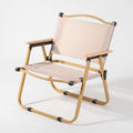 Chaise pliante d’extérieur Veldar, cadre en aluminium avec accoudoirs en bois