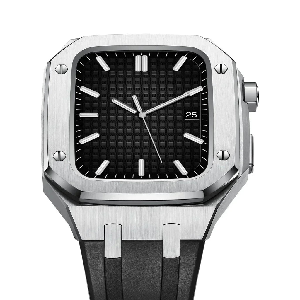 Apple Watch-etui og silikonearmbåndsæt, Kirello 316L stål