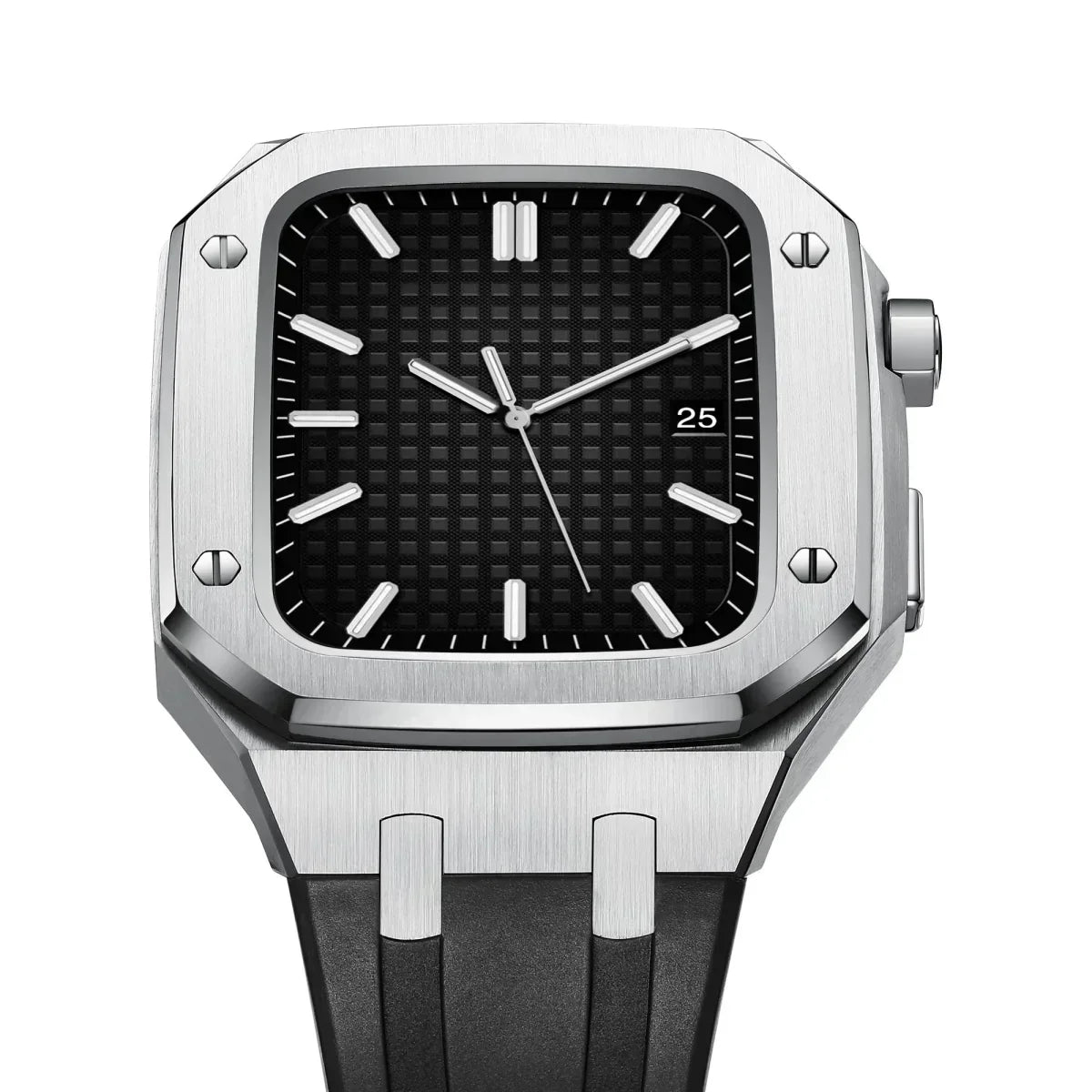 Apple Watch-etui og silikonearmbåndsæt, Kirello 316L stål