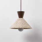 Ritta Travertijn Hanglamp Hoedvorm | Fioriscas