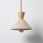 Ritta Travertijn Hanglamp Hoedvorm | Fioriscas