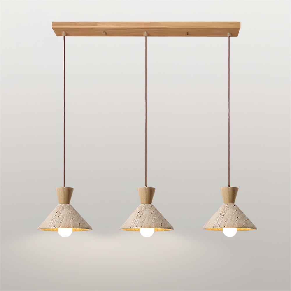 Ritta Travertijn Hanglamp Hoedvorm | Fioriscas