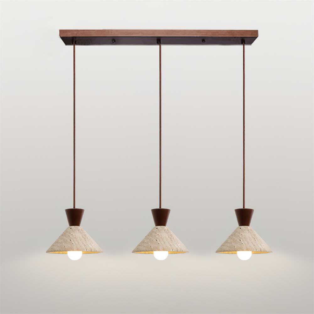 Ritta Travertijn Hanglamp Hoedvorm | Fioriscas