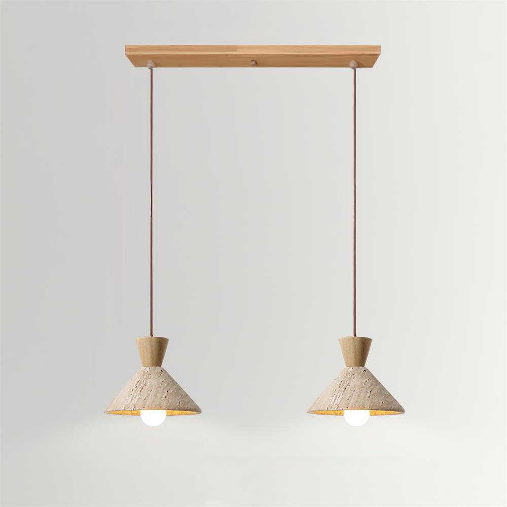 Ritta Travertijn Hanglamp Hoedvorm | Fioriscas