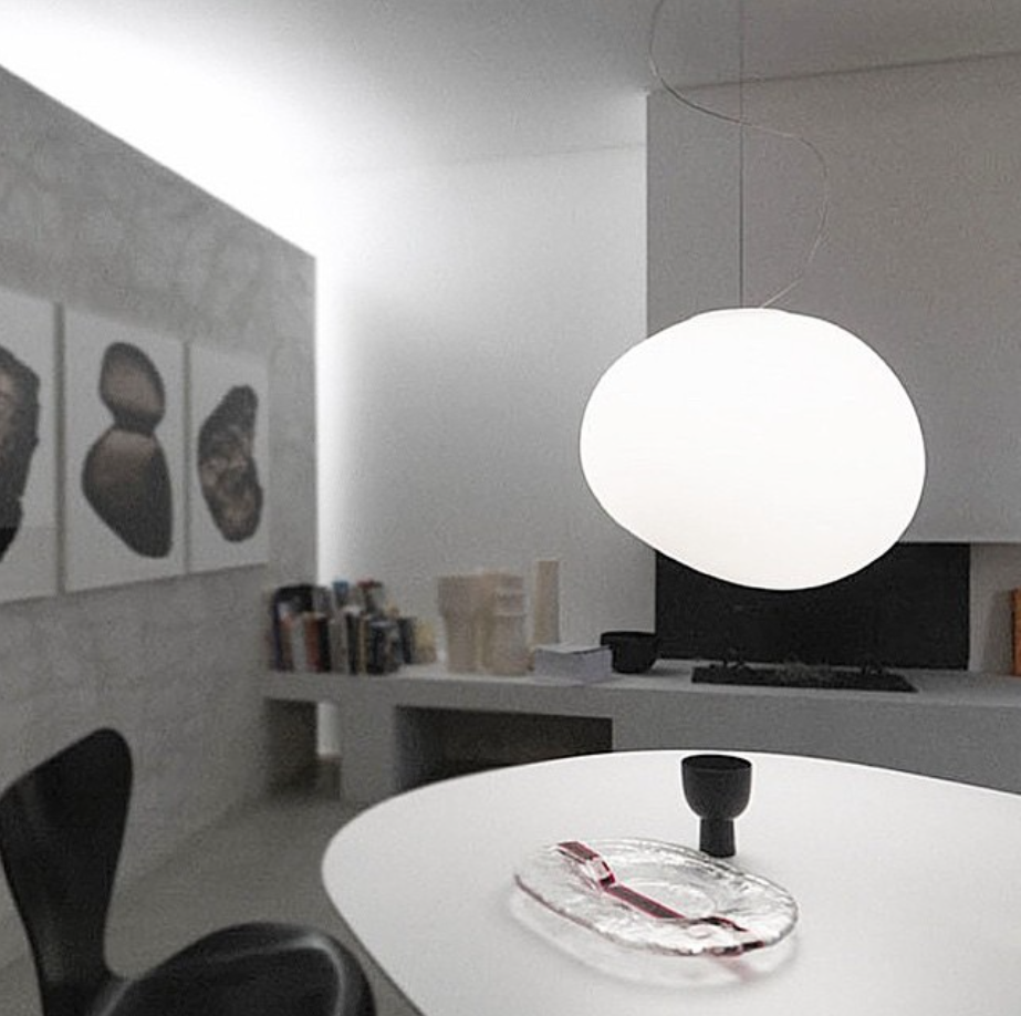LumaVerde Organic-Shape Pendant Light, Hand-Blown Glass Finish, 4 Sizes