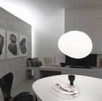 LumaVerde Organic-Shape Pendant Light, Hand-Blown Glass Finish, 4 Sizes