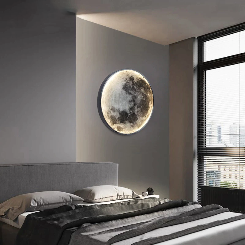 Lampada lunare a LED con dimmer controllabile tramite app, luce soffusa e accogliente per la camera da letto