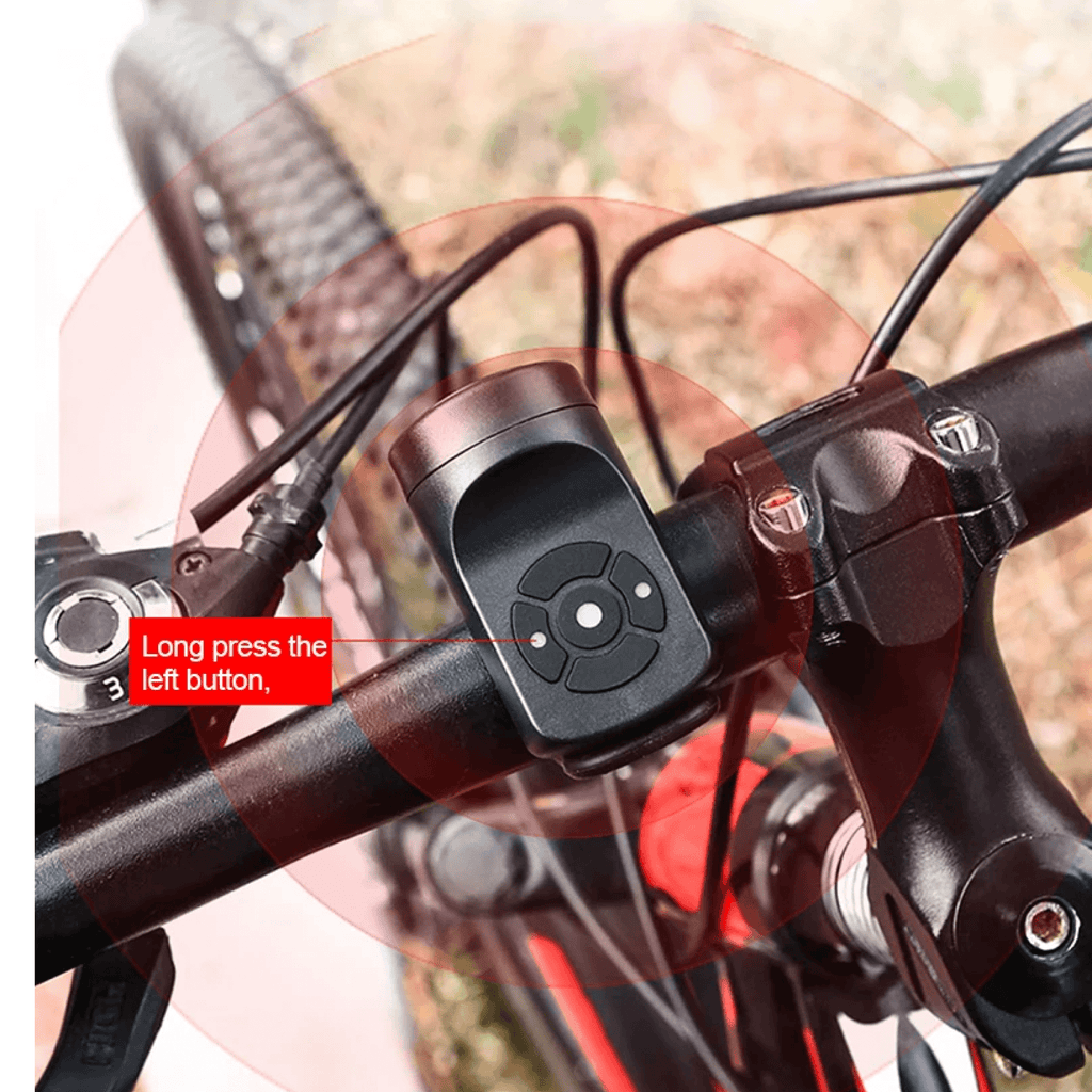 LumaGuard Rechargeable Bike Alarm, 120dB, Four Alert Modes