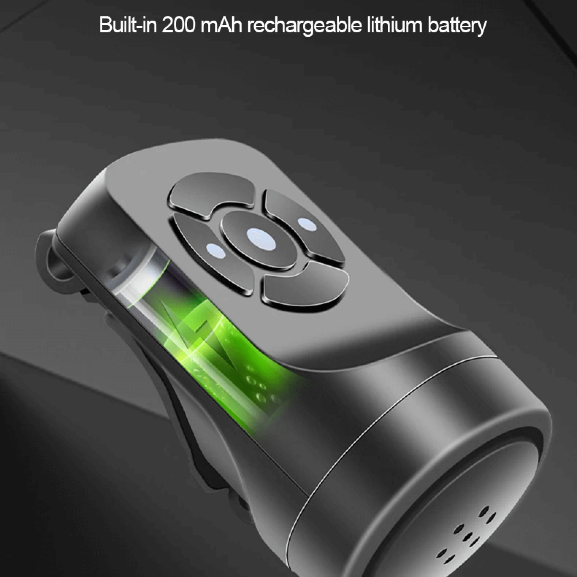 LumaGuard Rechargeable Bike Alarm, 120dB, Four Alert Modes