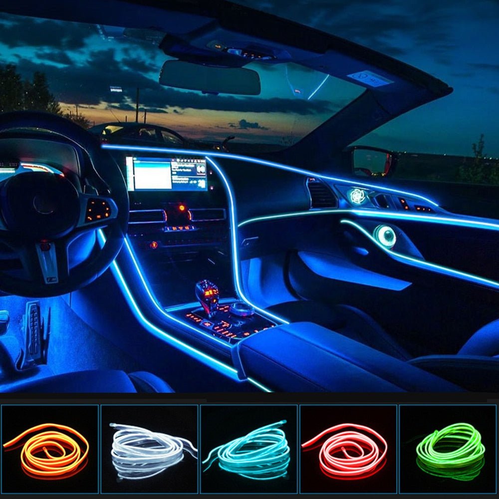 Striscia luminosa decorativa a LED per gli interni dell'auto - Fioriscas
