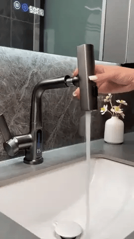Pull-Out Kitchen Faucet, Aqualine FluxPull 60cm Hose & 360° Swivel