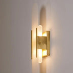Elegancka czarno-złota lampa ścienna LED - Fioriscas