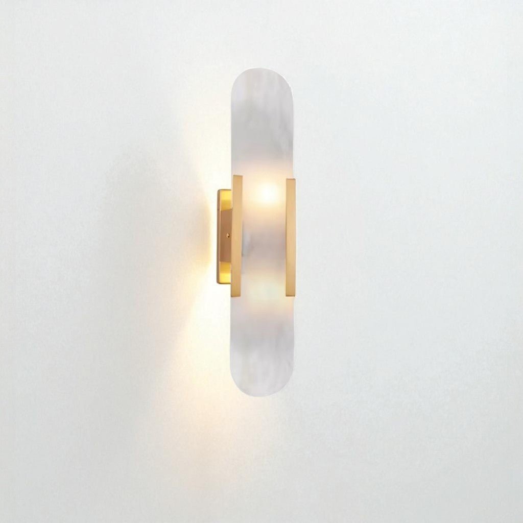 Elegancka czarno-złota lampa ścienna LED - Fioriscas